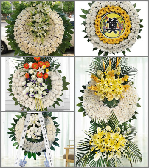 湖南永州祁阳县潘市镇仙人坪村花圈速递